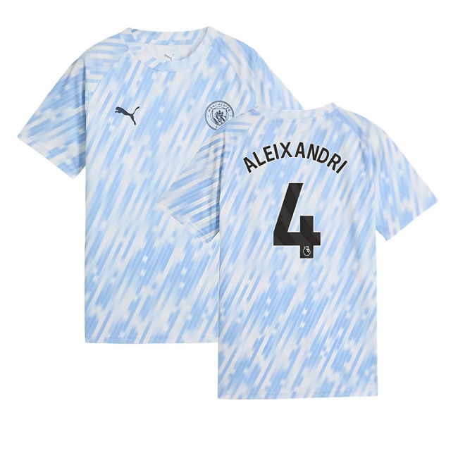 Kids Premium Man City 2025-2026 Home Uniform (1)