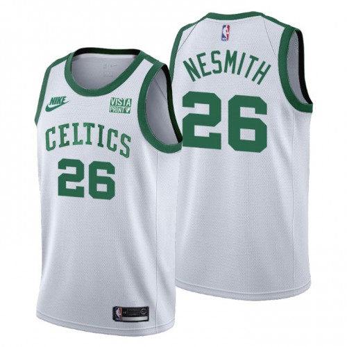Boston Boston Celtics #26 Aaron Nesmith Womens Nike Releases Classic Edition NBA 75th Anniversary Jersey White Womens