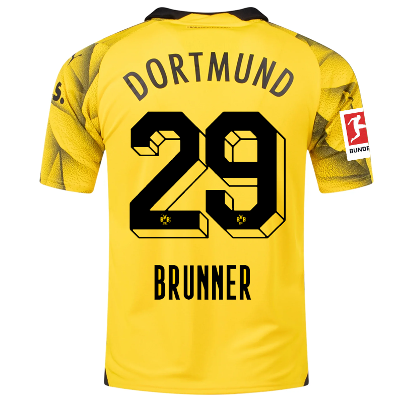 Borussia Dortmund Brunner 2023-2024 Bun Third Jersey – Authentic Shirt