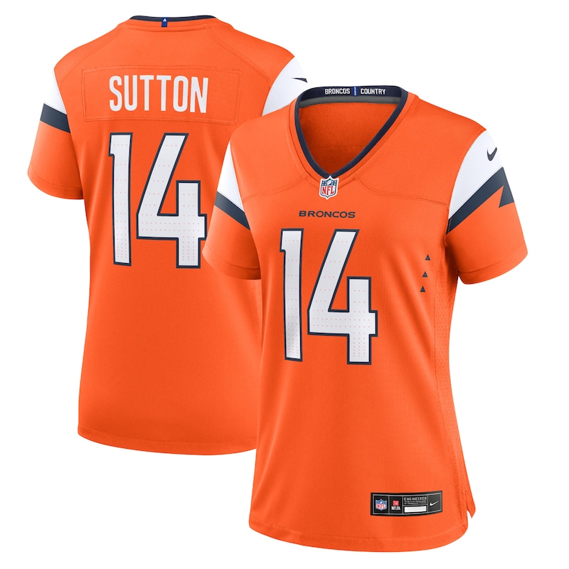 None Courtland Sutton Champion DEN Broncos Genuine Jersey Game Day Wea