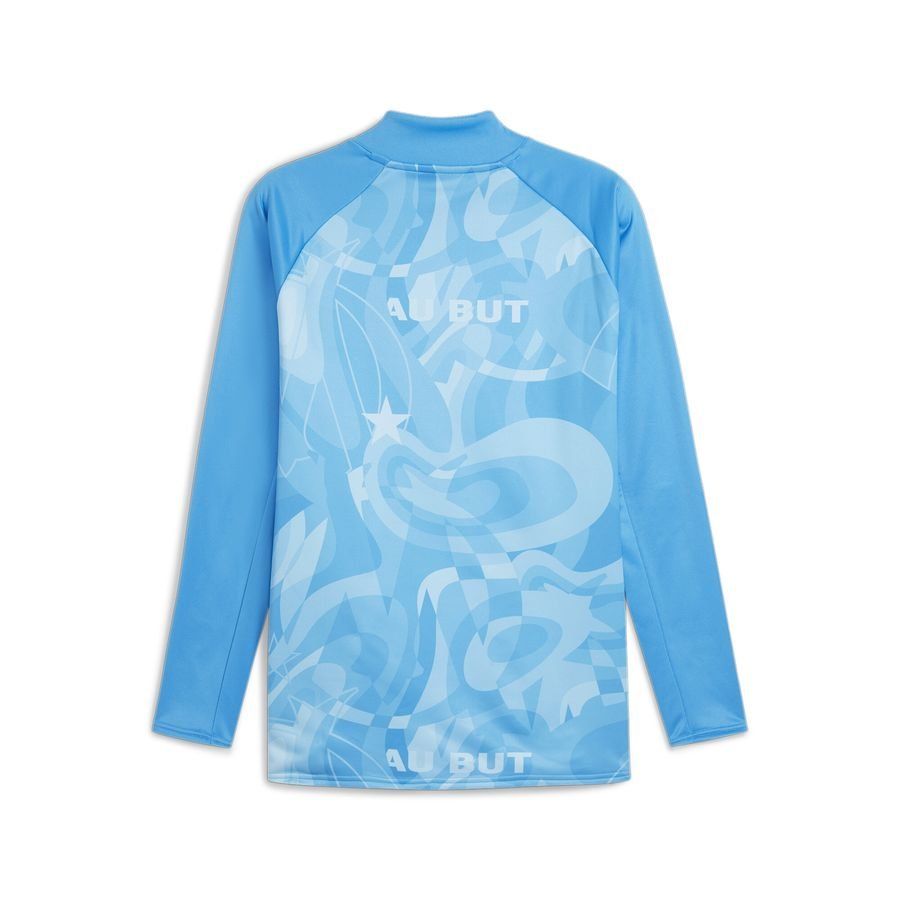 Marseille Sweatshirt Pre Match Bleu Azur/clyde Royal Long Sleeves
