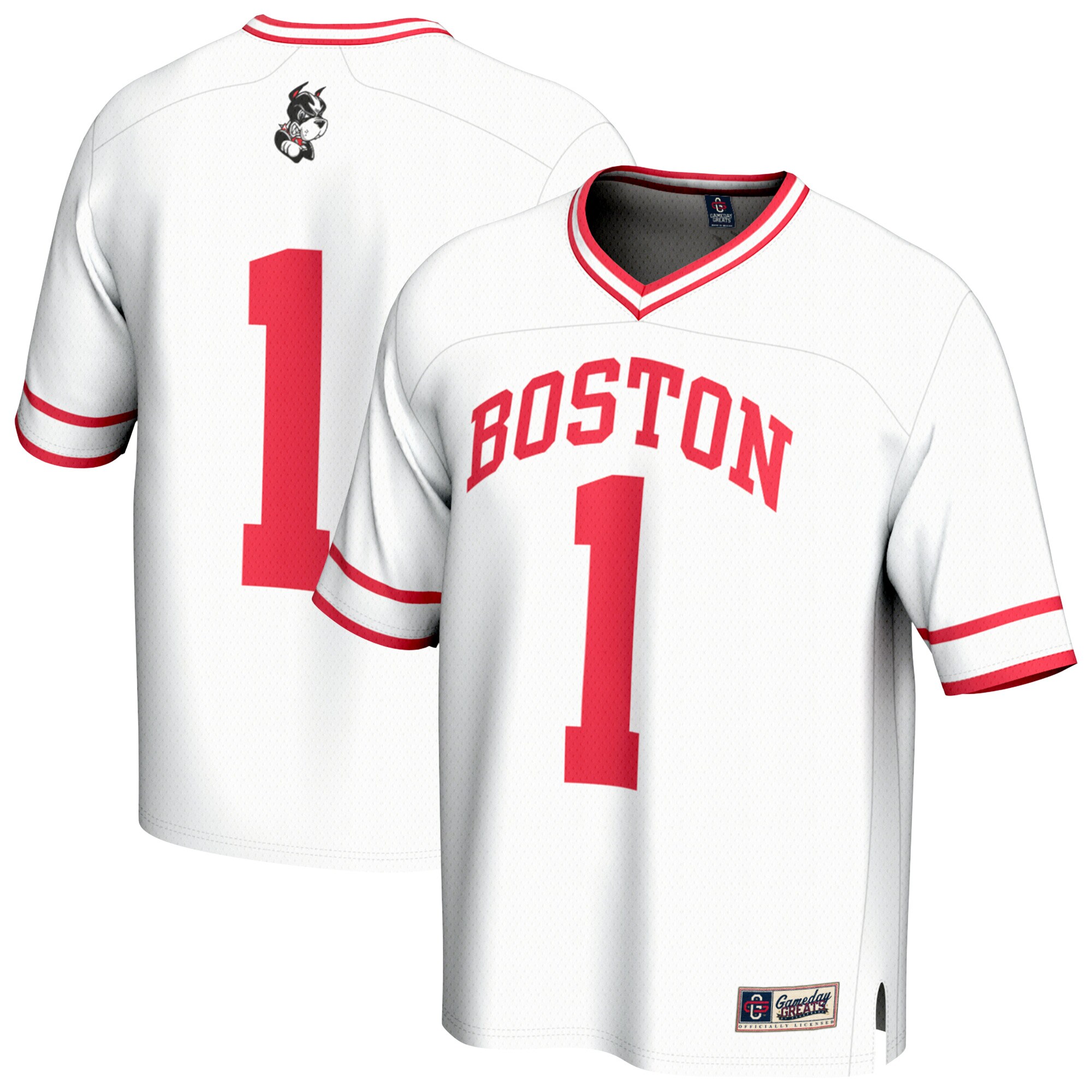 [DDG] Boston University GameDay Greats Youth Lightweight Collegiate Men's Lacrosse Fashion Jersey - White
