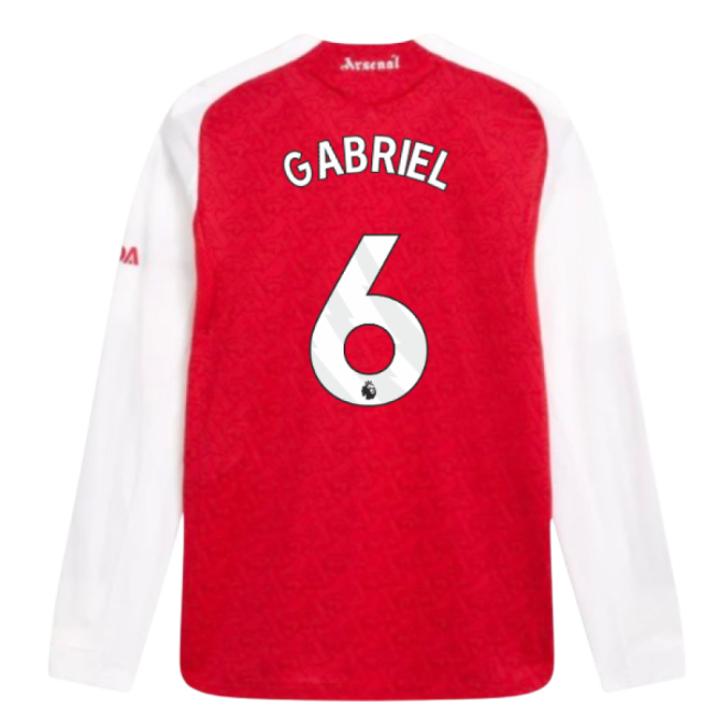 Supporter Arsenal Arsenal Authentic Long Sleeve Home Shirt Gabriel...