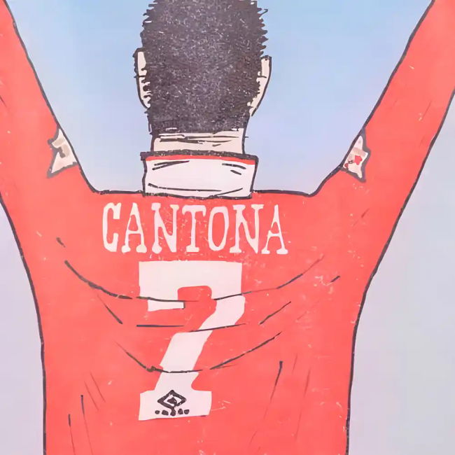 Classic Manchester Reds Retro I Am Cantona Zipped Hoodie (Red) for ...