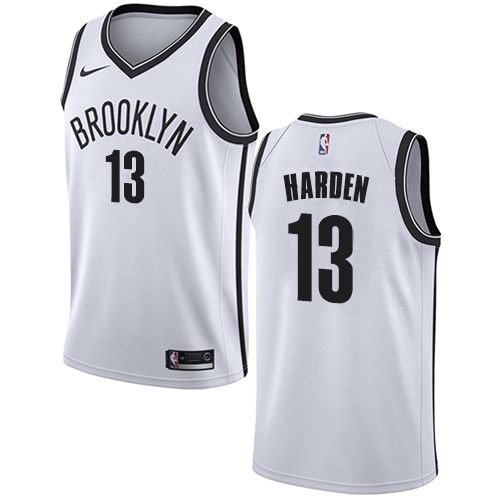 Nike Nets White James Harden #13 Jersey - Reasonably Priced NBA Fan Apparel