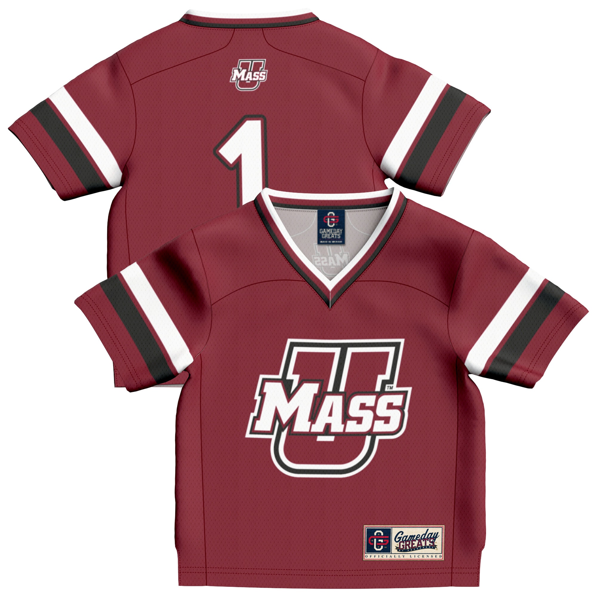 #1 UMass Minutemen GameDay Greats Infant Lightweight Collegiate Football Fashion 26/27 Football Jersey - Maroon