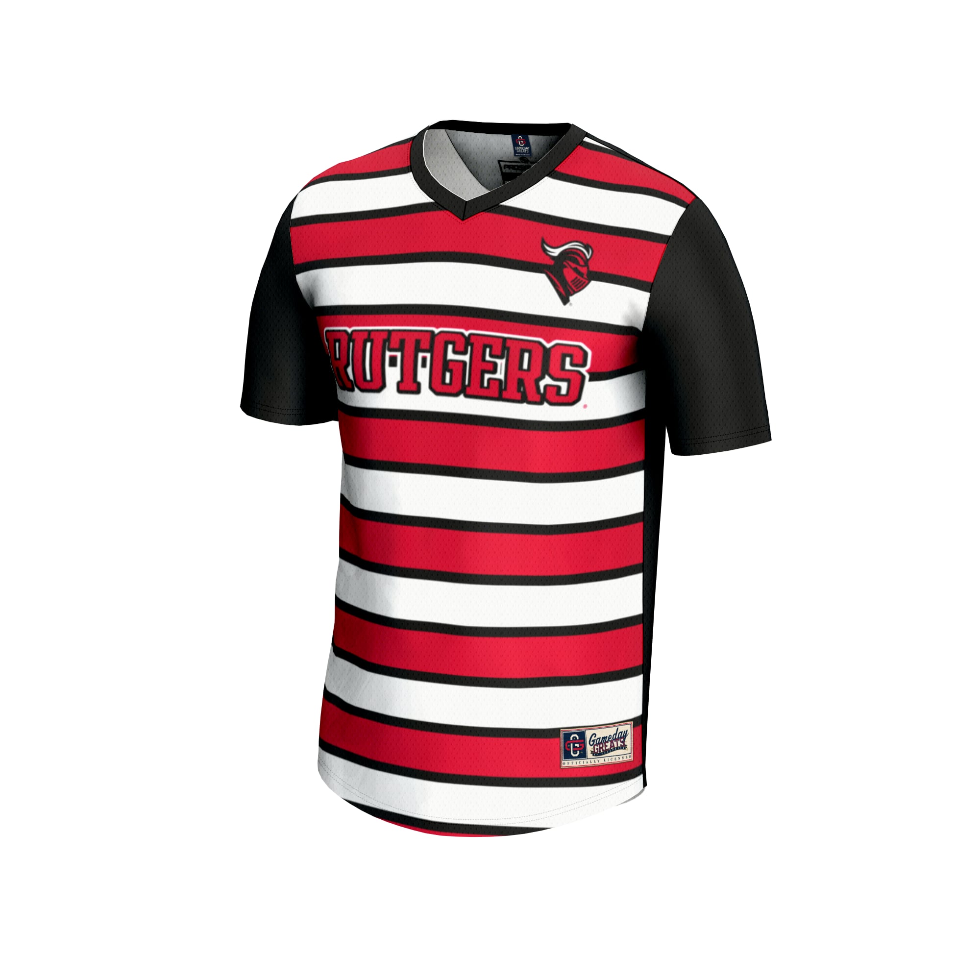 #1 Rutgers Scarlet Knights GameDay Greats Youth Lightweight Soccer Fashion Jersey - Black