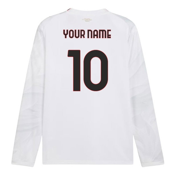 [JED] 2026 2027 AC Milan Long Sleeve Shirt Name) Away Uniform (Your