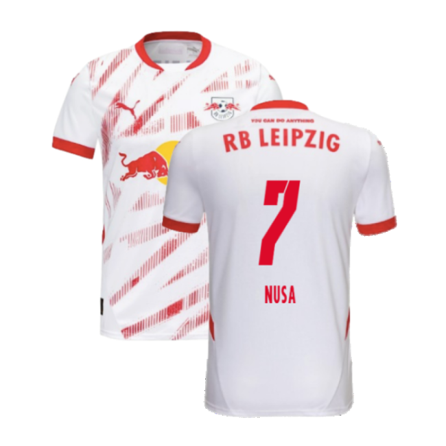 Luxury 2024-2025 Red Bull Leipzig Home Shirt (nusa 7) - Fan Collection