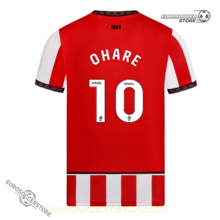 OHARE 10 Home Jersey of Sheffield United for the 25-26 Season