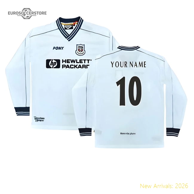 Premium 1997-1999 Tottenham Home Ls Pony Retro Shirt (your Name)