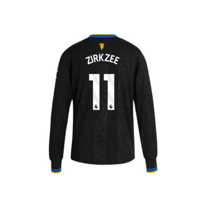 2025-2026 Man Utd Long Sleeve Third Soccer Shirt (Kids) (Zirkzee 11)