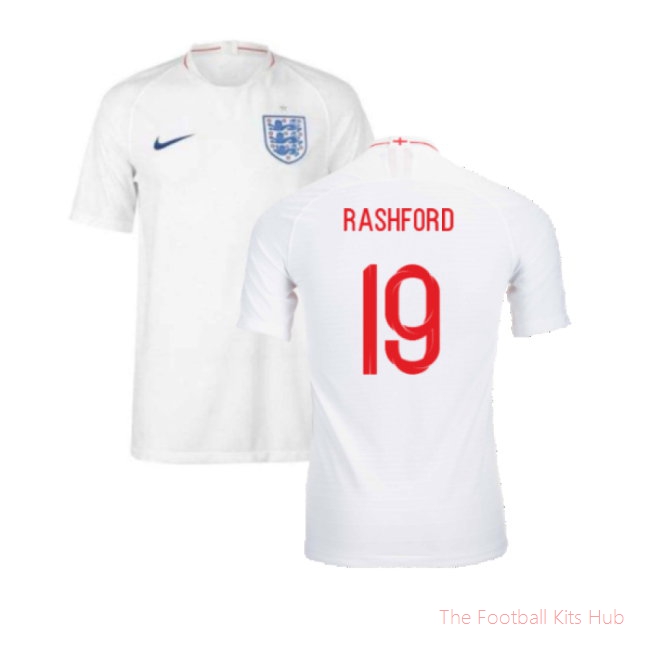 2018-2019 England Authentic Home Shirt (Rashford 19)
