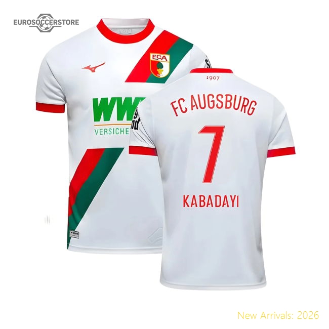 Premium 2025-2026 Fc Augsburg Home Shirt (kabadayi 7) - Fan Collection