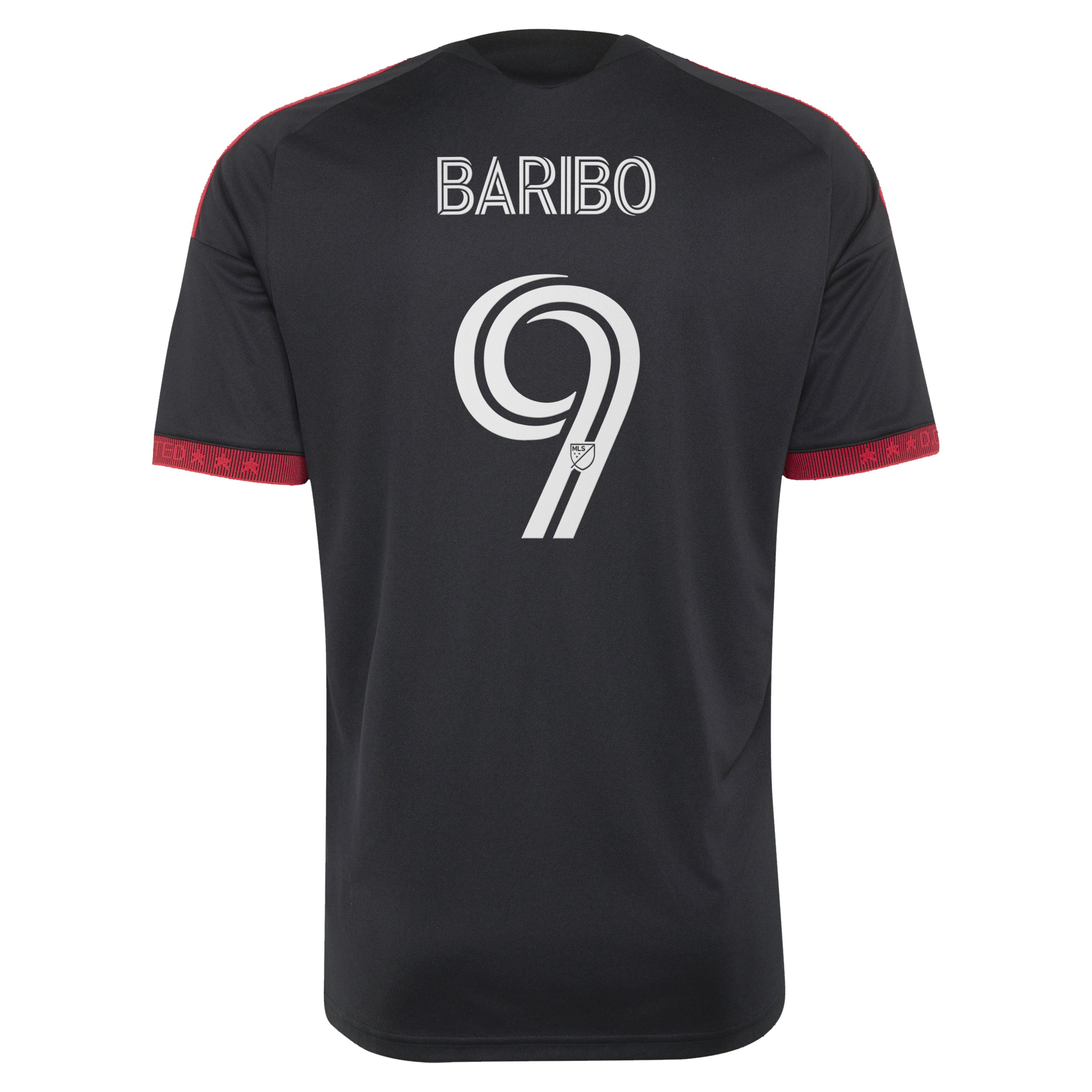 [SJH] Tai Baribo D.C. United 2026 Black-and-Red Kit Replica Jersey - Black