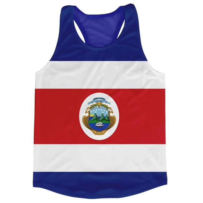 Climate-Control Match-Ready Costa Rica Flag Running Vest