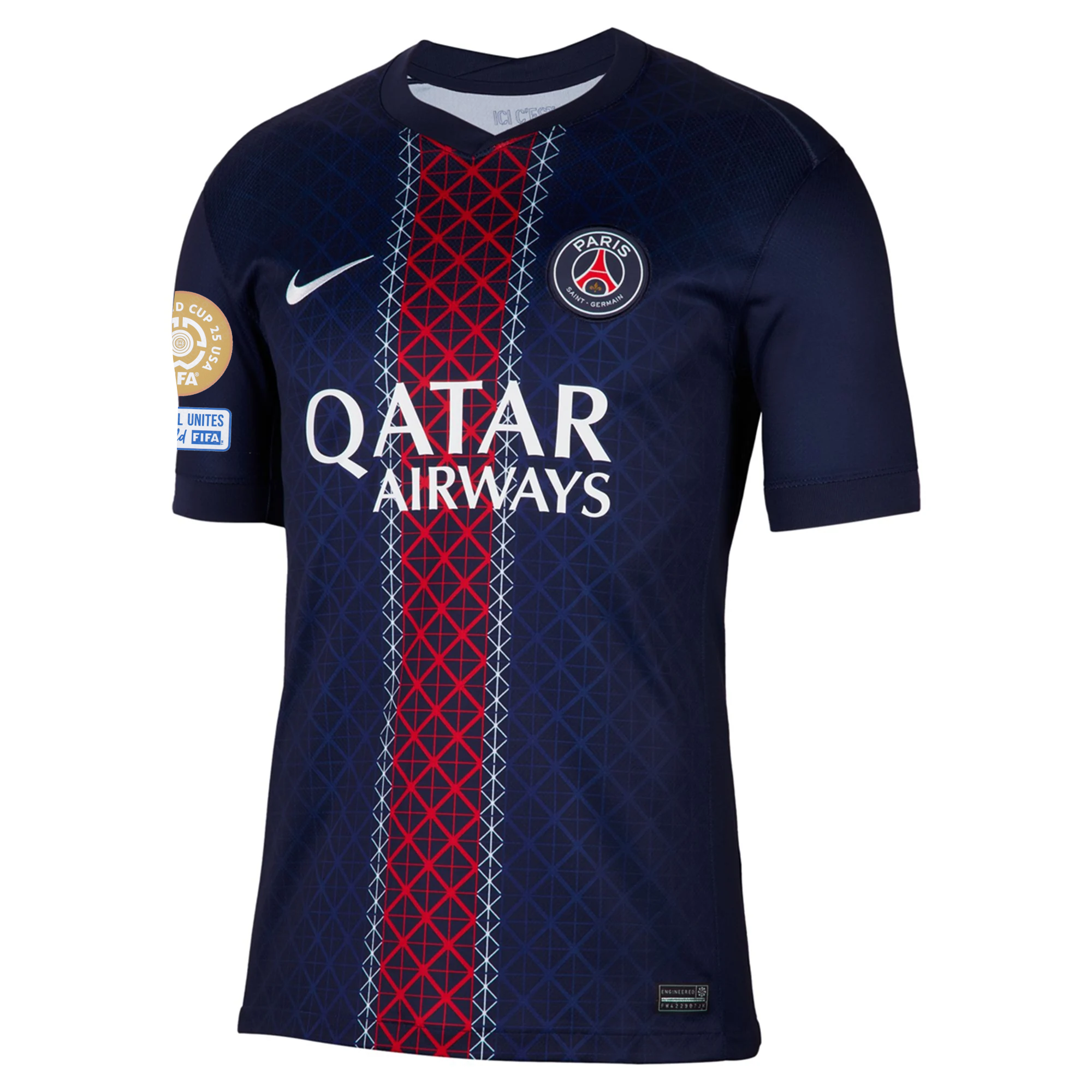 Paris Saint‑Germain FC Patches 2025-2026 UCL Home Jersey – Authentic Shirt