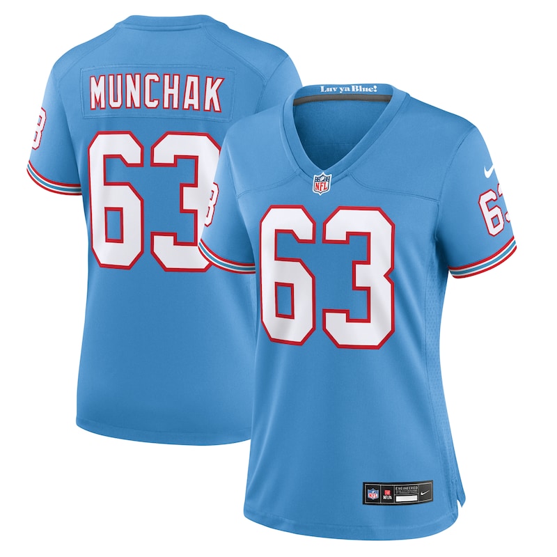None Mike Munchak Tennessee Titans Powerhouse Team Game Jersey