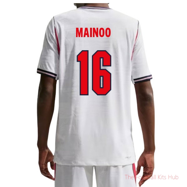 Elite England Aero-Fit 2026-2027 Home Shirt (Mainoo 16)