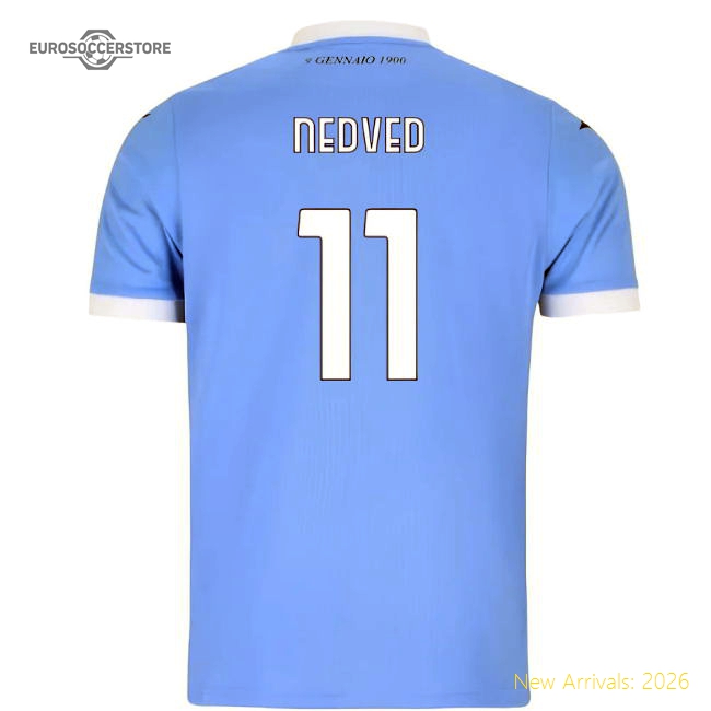 2025-2026 Lazio Home Top Kit (Kids) (Nedved 11) For Serie A Fans