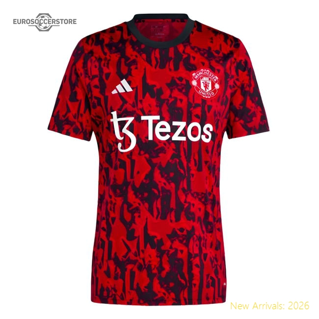 Official 2023-2024 Man Utd Pre-match Shirt (red) - Premium Quality