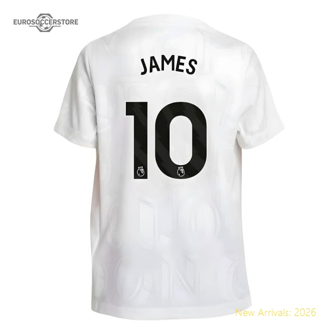 Premium 2025-2026 Chelsea Pre-match Shirt (white) - Kids (james 10)