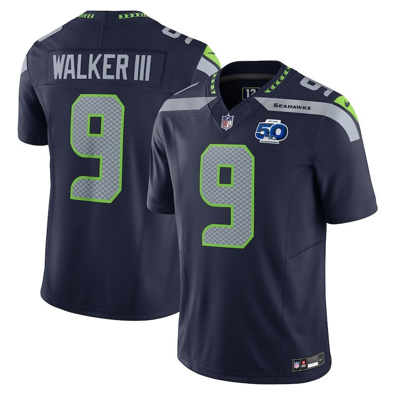 None Kenneth Walker III SEA Seahawks Retro Premium-Quality Jersey