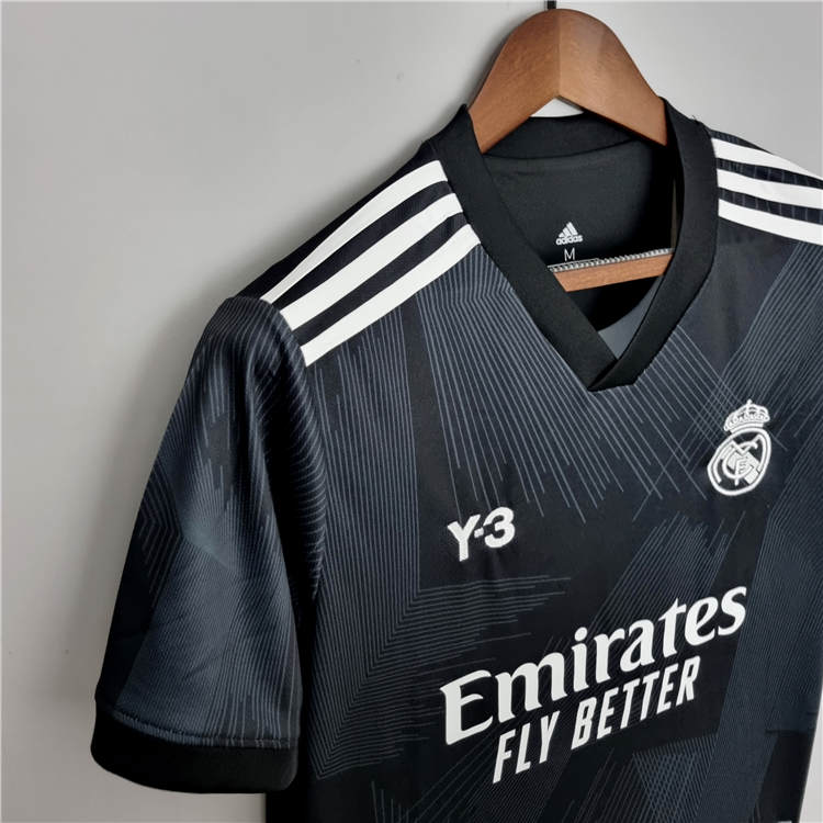 Real Madrid X Y3 2223 Black Soccer Jersey Football Shirt - Official