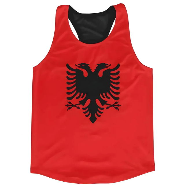 Authentic Albania Flag Running Lightweight World High Athletic Team