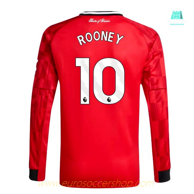 2025-2026 Man Utd Long Sleeve Home Shirt (Kids) (Rooney 10)