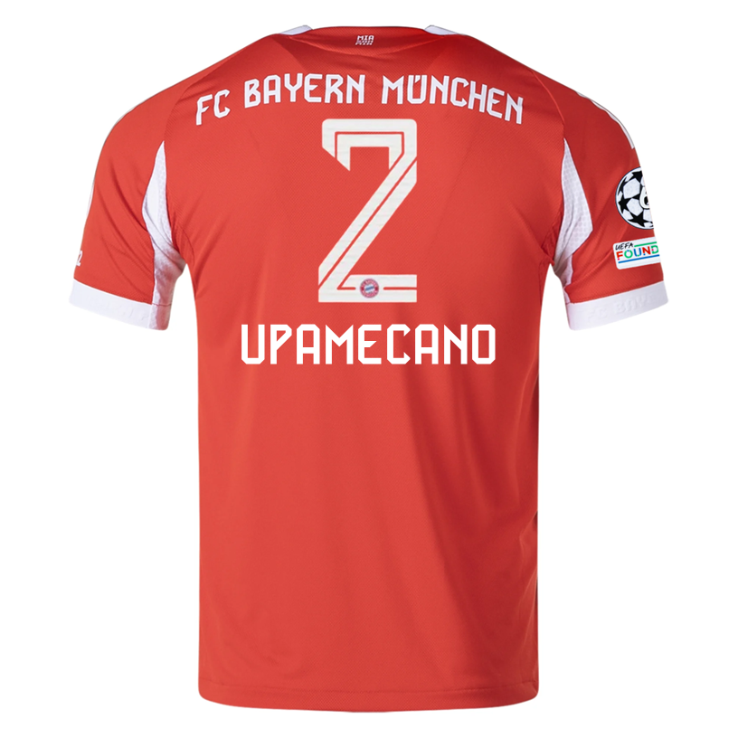 Bayern Munich Upamecano 2025-2026 UCL Home Jersey – Authentic Shirt