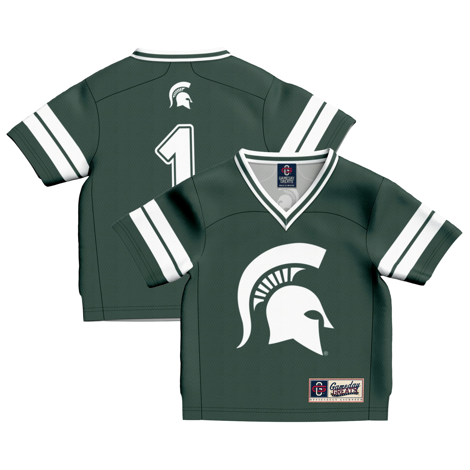 [NJP] Michigan State Spartans GameDay Greats Infant Lightweight Collegiate Football Fashion Jersey - Green