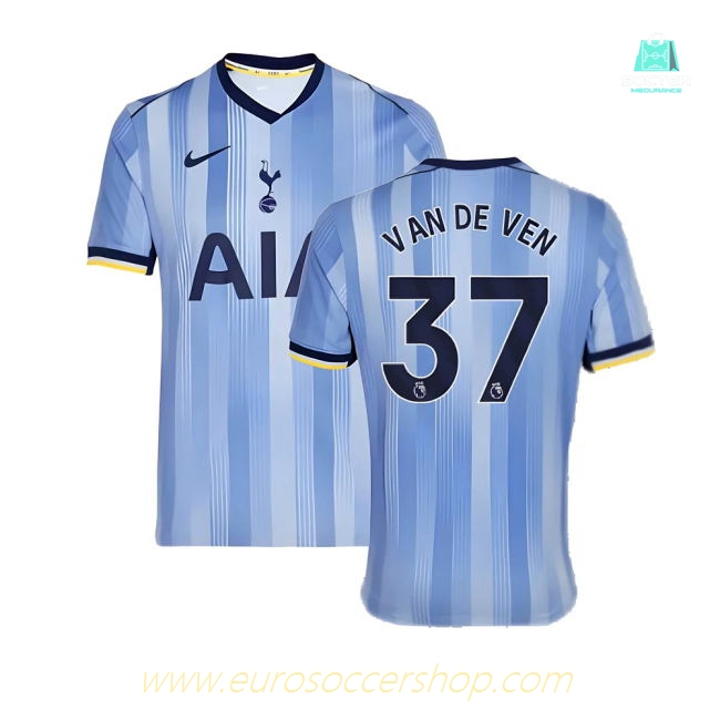 2024-2025 Tottenham Hotspur Away Shirt (Van De Ven 37)