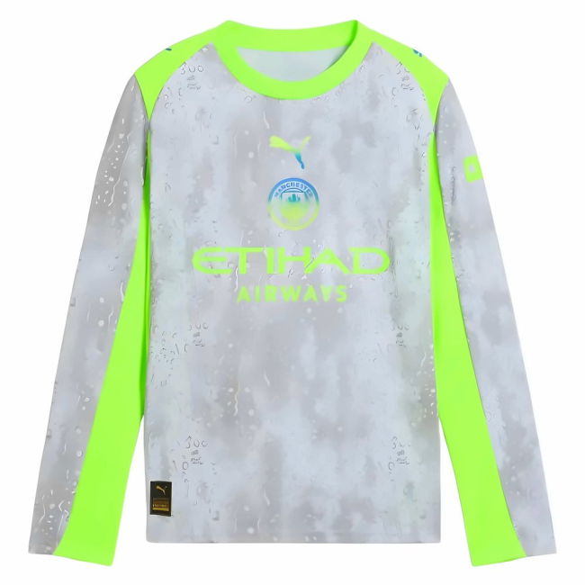 2025-2026 Man City Long Sleeve Third Shirt for (Children