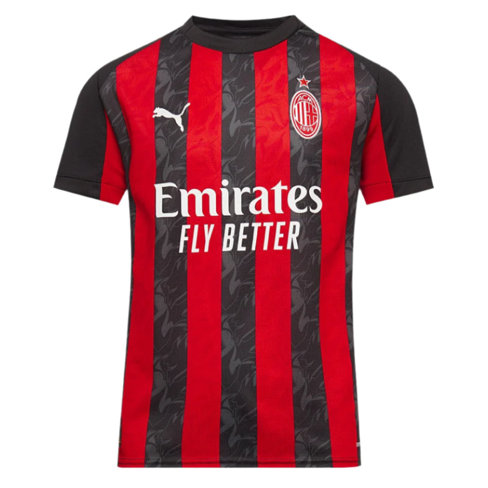 Puma Youth Christian Pulisic AC Milan Home Jersey 25/26 (Red/Black)