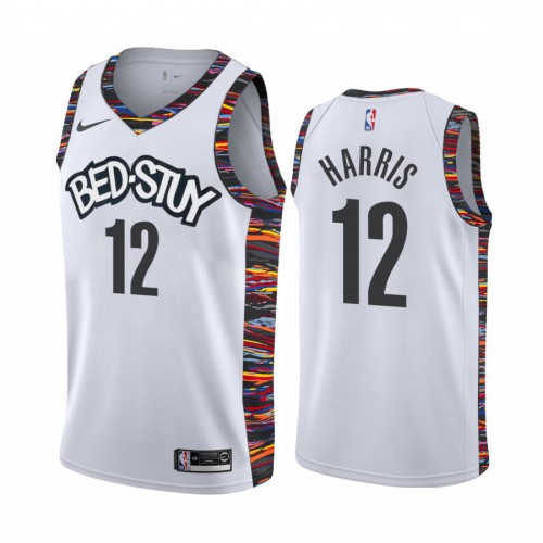 Nets White Brooklyn Nets #12 Nike Jersey - Discounted NBA Fan Apparel