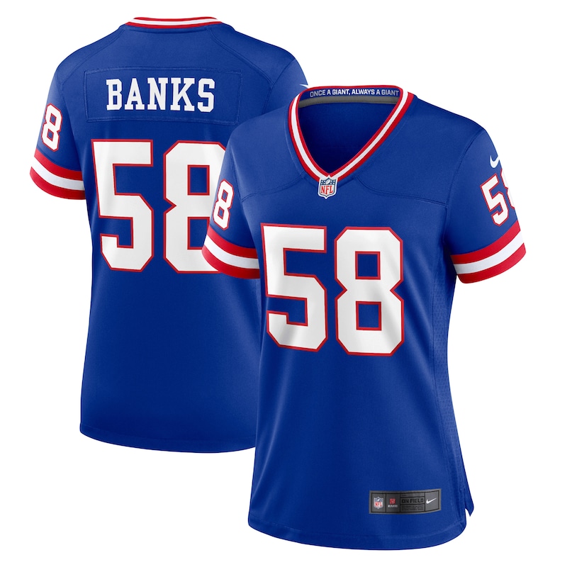 None Carl Banks NY Giants Timeless Authentic Jersey Game Day Wear