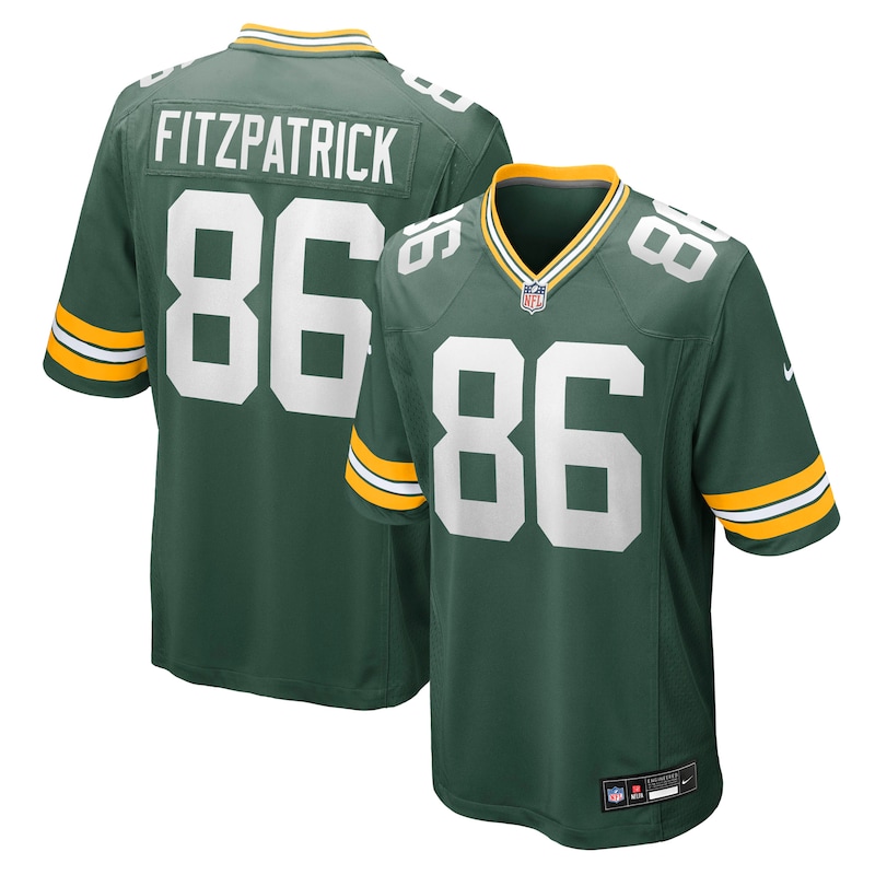 None John FitzPatrick GB Packers High-Quality Game Jersey Football App