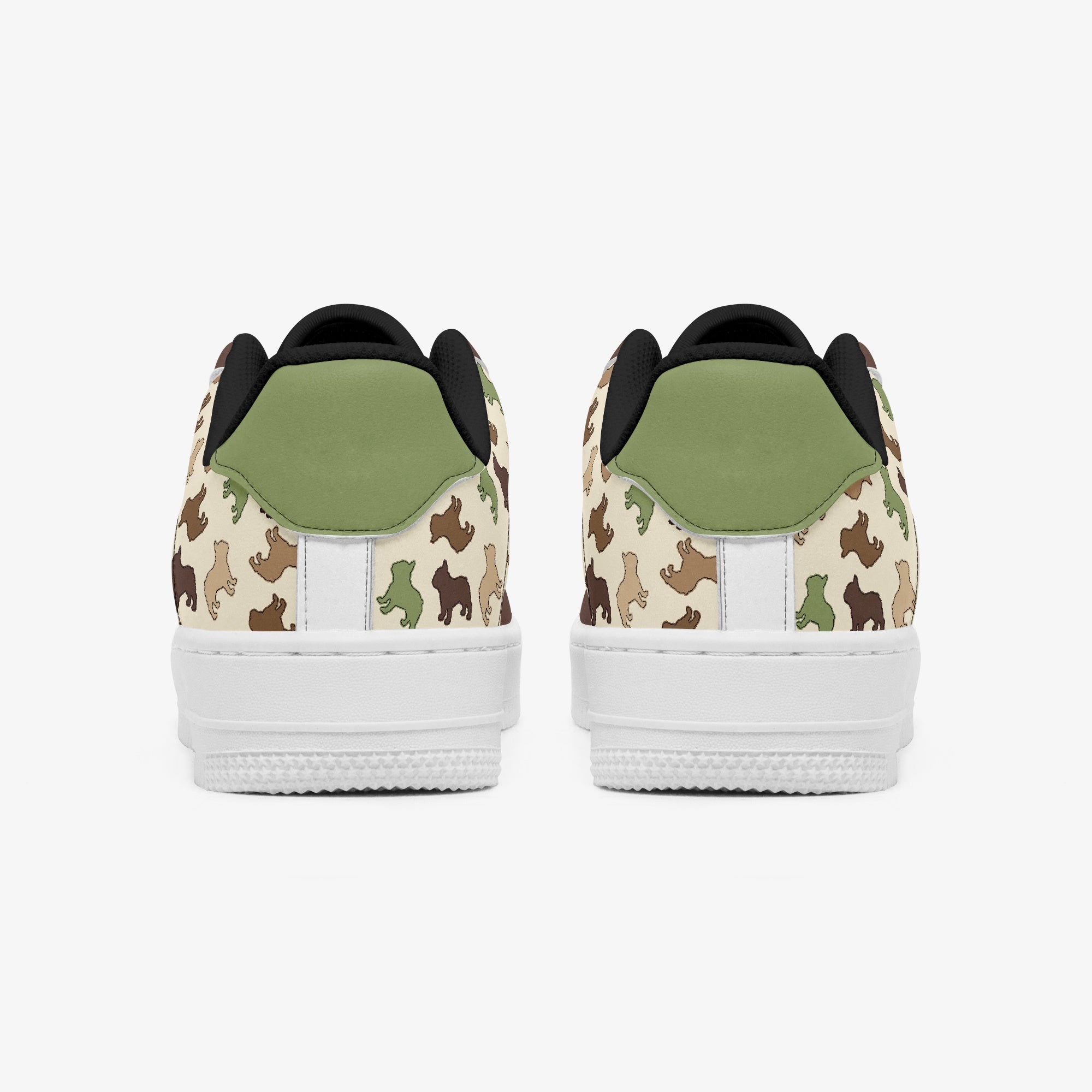 Premium Periwinkle - Low-top Leather Sneakers for French Bulldog Lovers