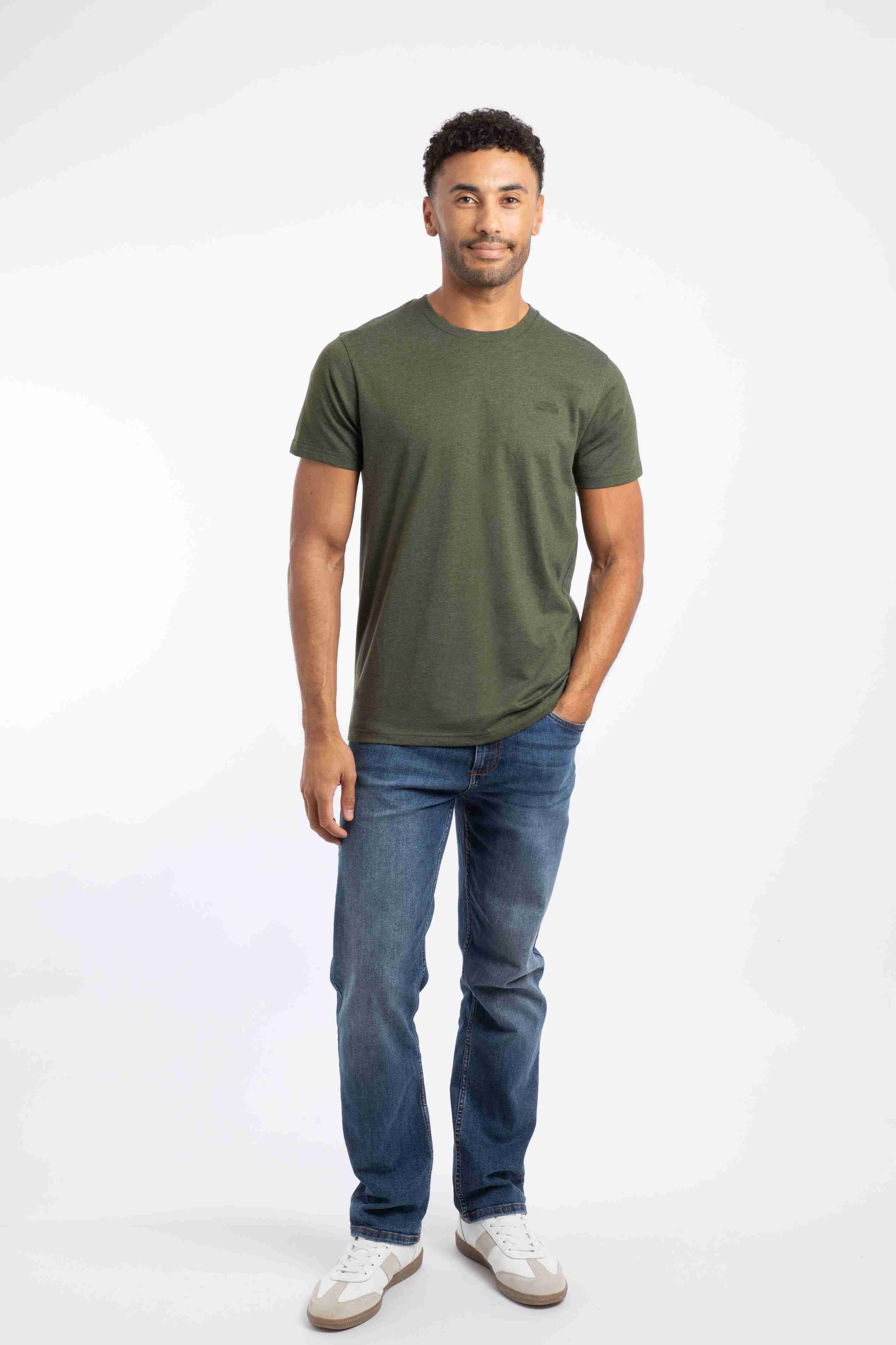 Hooked Branded T-Shirt Fir Green