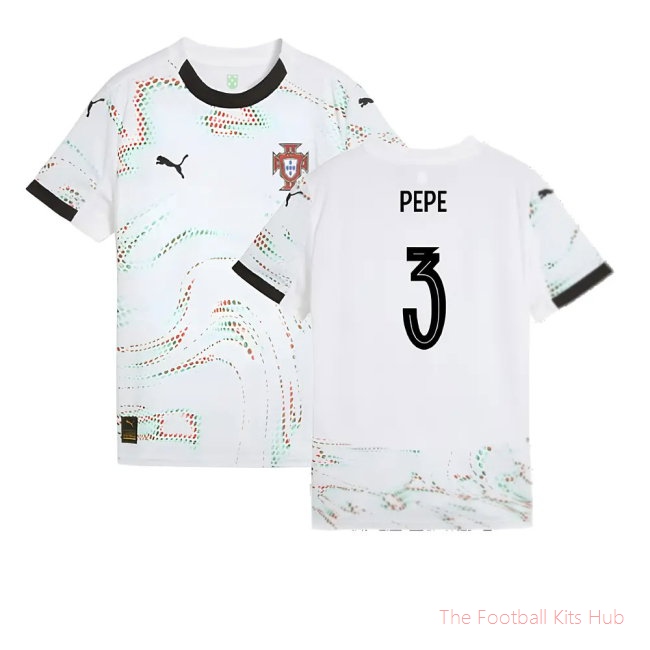 2025-2026 Portugal Away Shirt (Kids) (Pepe 3)
