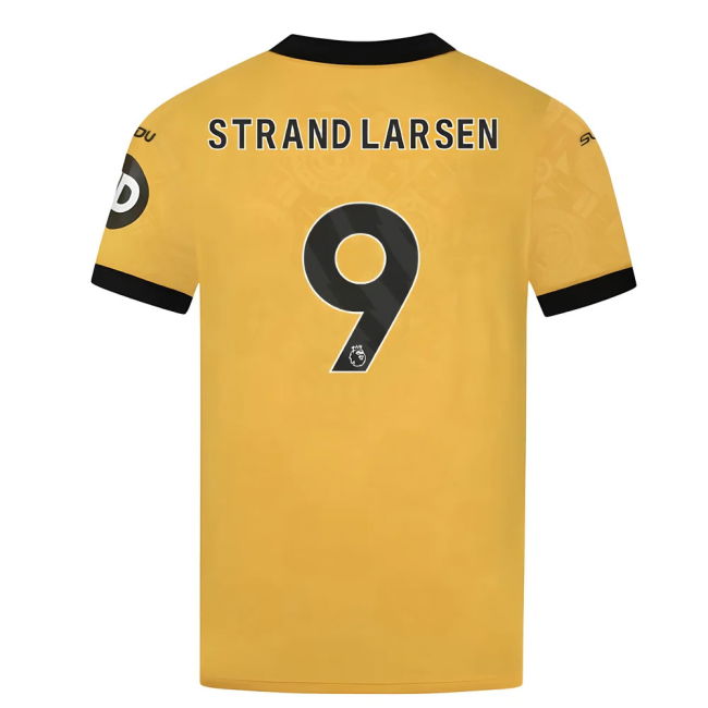 Licensed Wolves Wolves Home Shirt Strand Larsen #9 Official Licens...