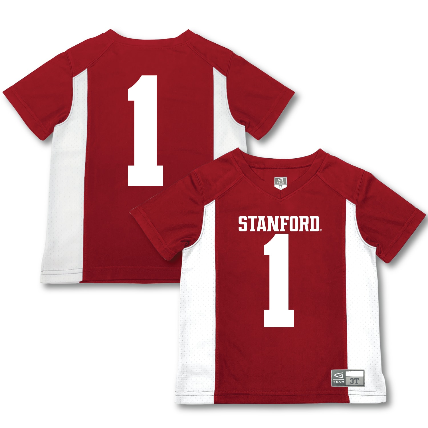 #1 Stanford Cardinal Garb Toddler 26/27 Football Jersey - Cardinal