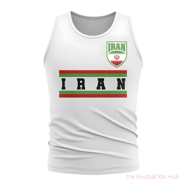Iran Core Football Country Sleeveless Tee (White)
