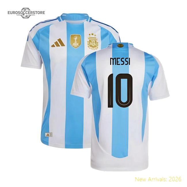 2024-2025 Argentina Home Shirt (messi 10) Game Day Essential