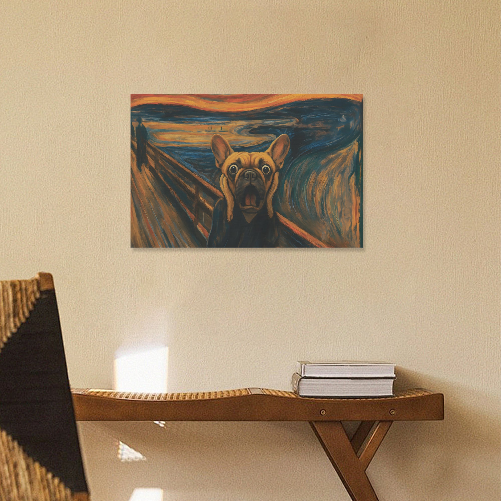 - Comfy Adorable Frenchie Canvas Wall Art For Dog Lovers | Trendy Style