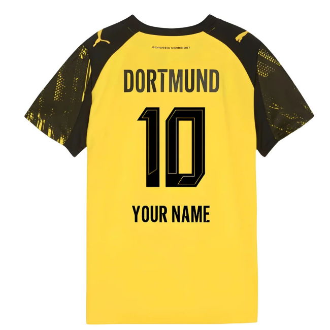 2025-2026 Borussia Dortmund Home Contemporary Shirt - Kids (Your Name)