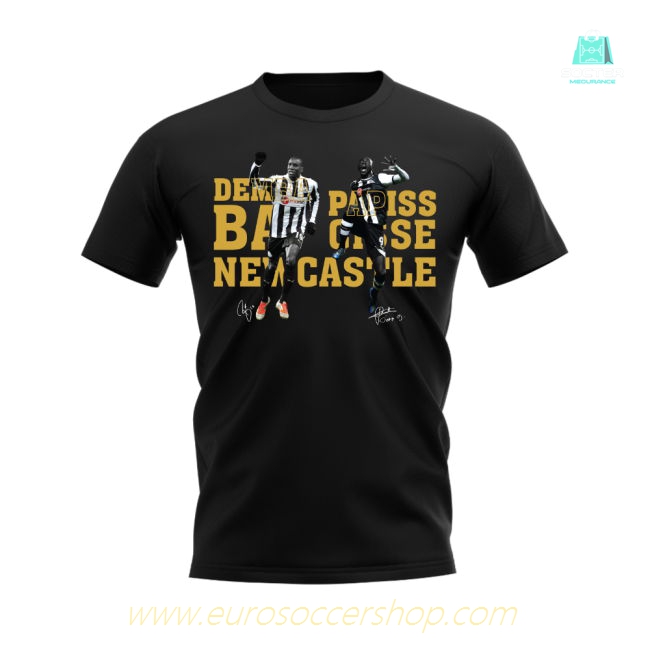 Demba Ba & Papa Cisse Newcastle Player Tee (Black)