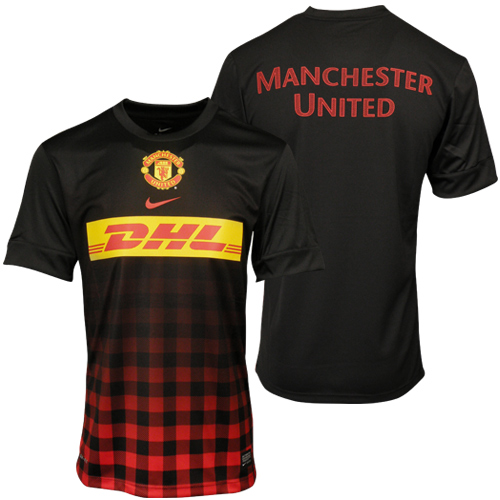 2013 Manchester United BlackRed Training Jersey Shirt - Official