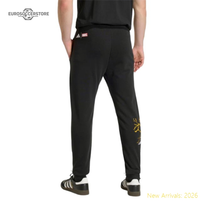 2025-2026 Madrid Real Madrid Marvel Pants (Black) Supporter Version